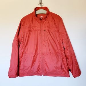 L.L. Bean‎ Orange Red Liner Jacket PrimaLoft